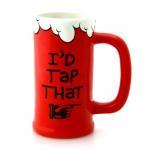 I'd Tap That Ceramic Beer Stein Tankard